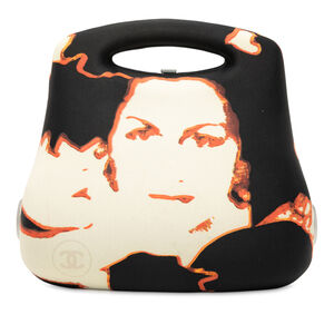 Pre-Loved Chanel Printed Canvas Millennium 2005 Hard Case Hip Bag